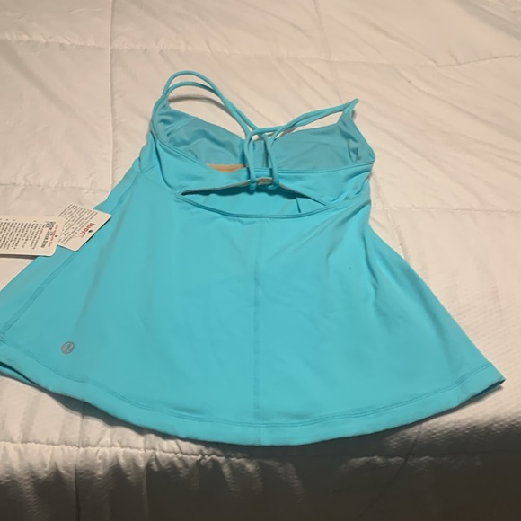 Vintage button new gather dance strap tank size 4 colours is angel blue. - Picture 3 of 3